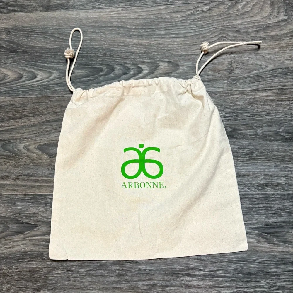 Lovely, Convenient Arbonne Beige Drawstring Bag